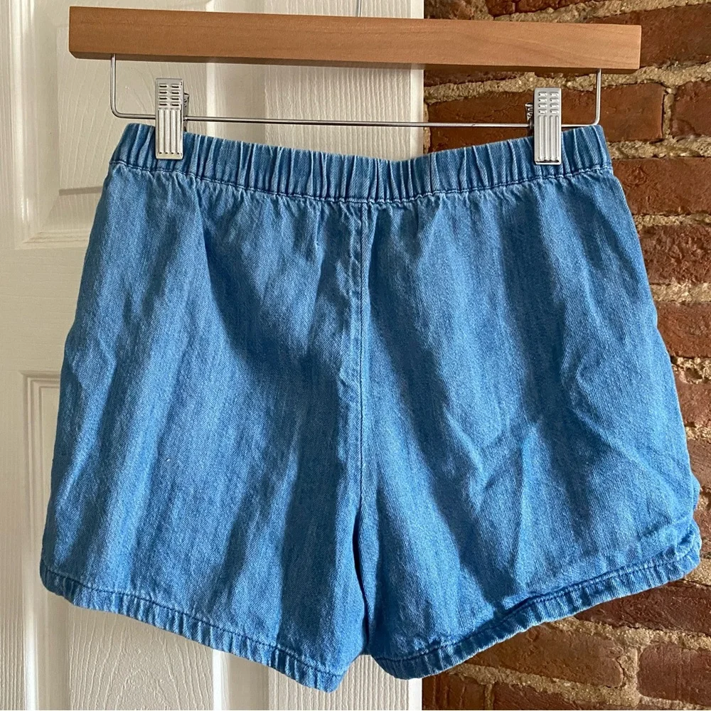 Old Navy Girls Chambray Wrap-Front Skort